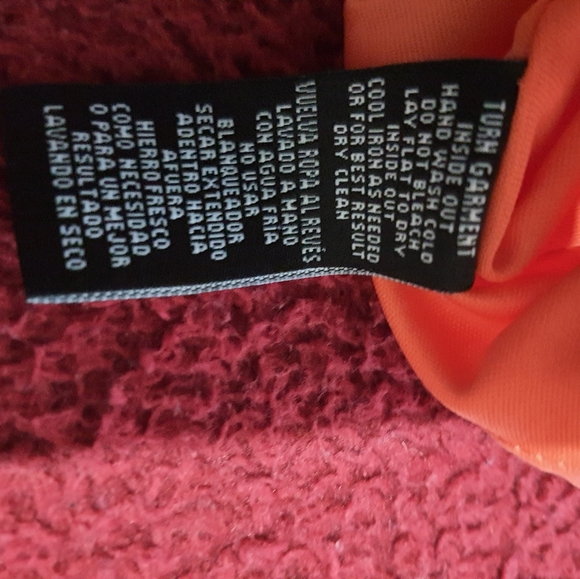 Sharagano Lace Peach LS Dress Size 4 Small - Picture 7 of 7